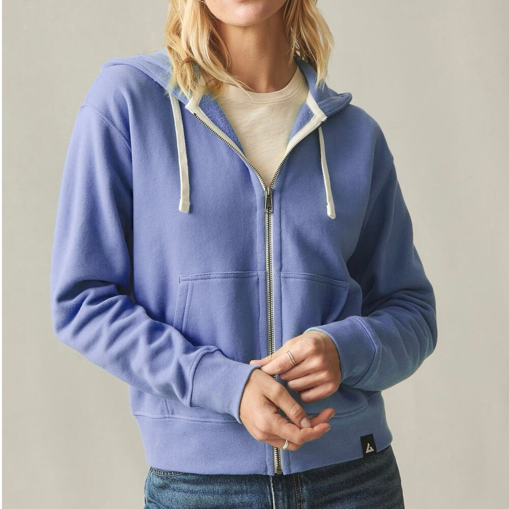 NWOT American Giant Women's Midweight Full-Zip Hoodie Deep Periwinkle Medium